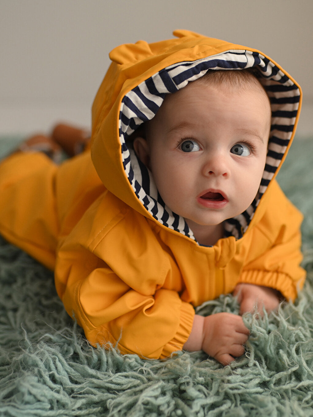 Hooded Long Sleeve Basic Baby Boy Astronaut Coat