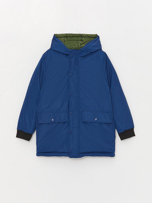 Hooded Reversible Boy's Coat