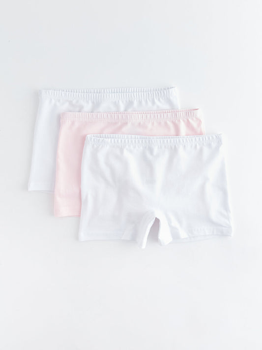 Basic Cotton Girl's Boxer 3-pack