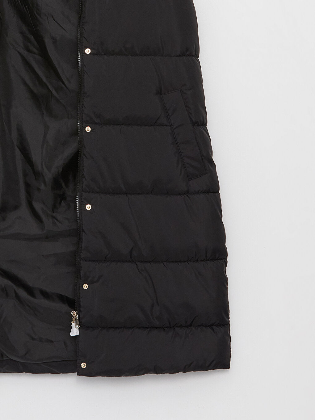 Women's Hooded Plain Puffer Vest