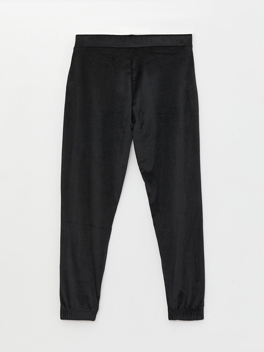 Plain Velvet Women's Jogger Pajama Bottom with Elastic Waist