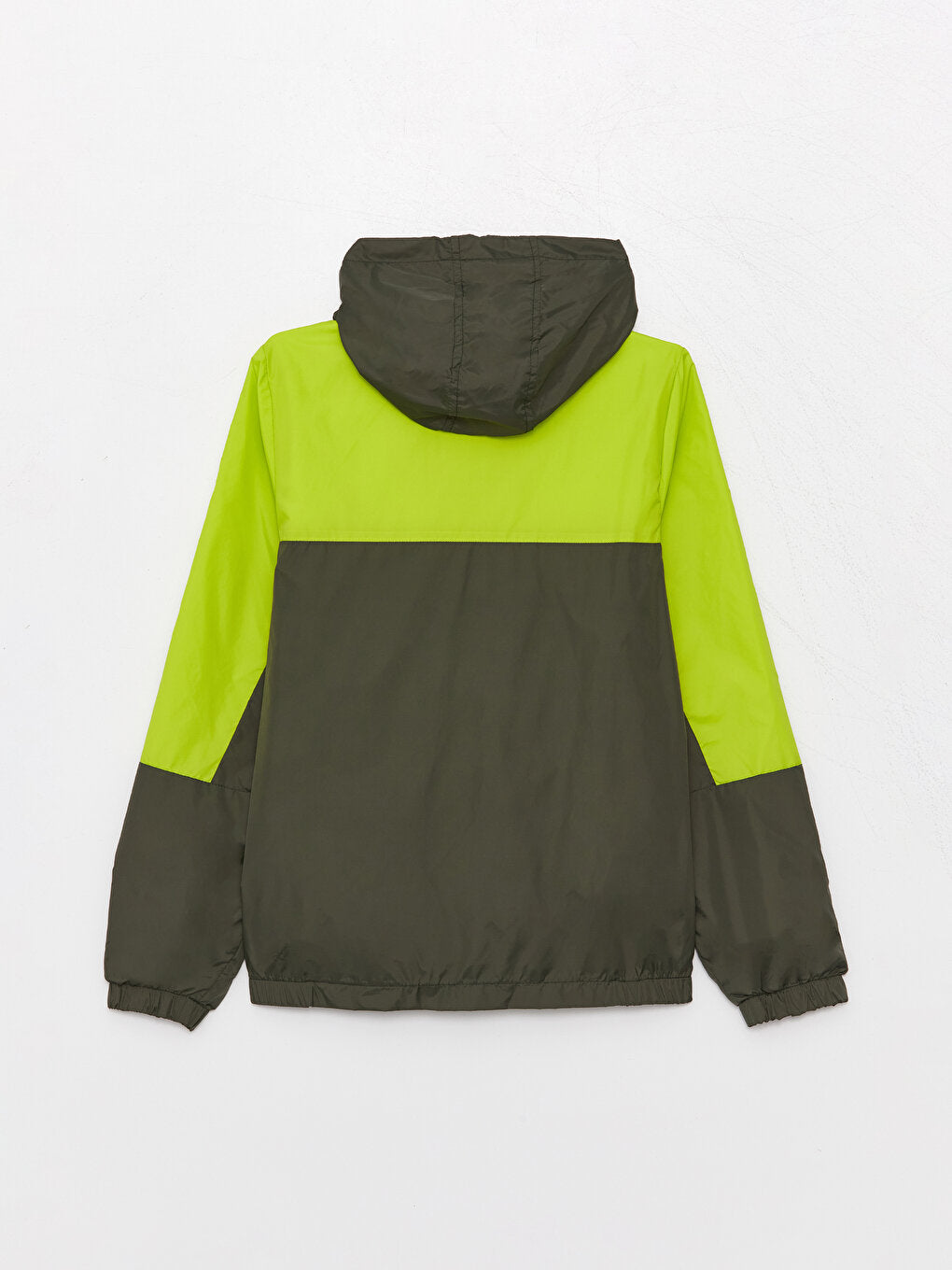 Hooded Color Blocked Boy's Raincoat