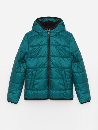 Hooded Boy's Puffer Coat