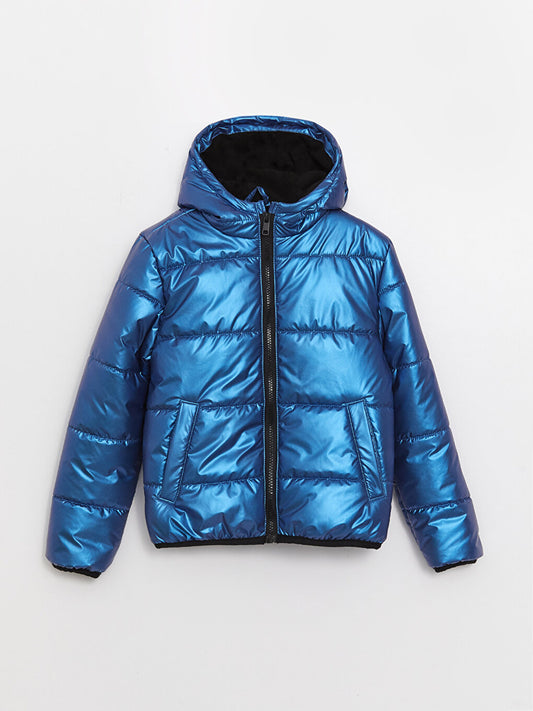 Hooded Boy's Puffer Coat