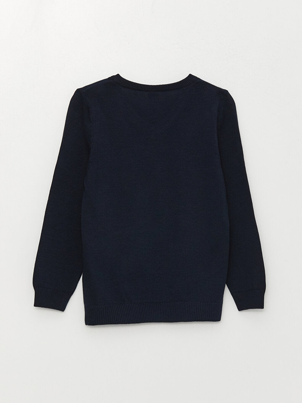 V-Neck Basic Long Sleeve Boy's Knitwear Sweater