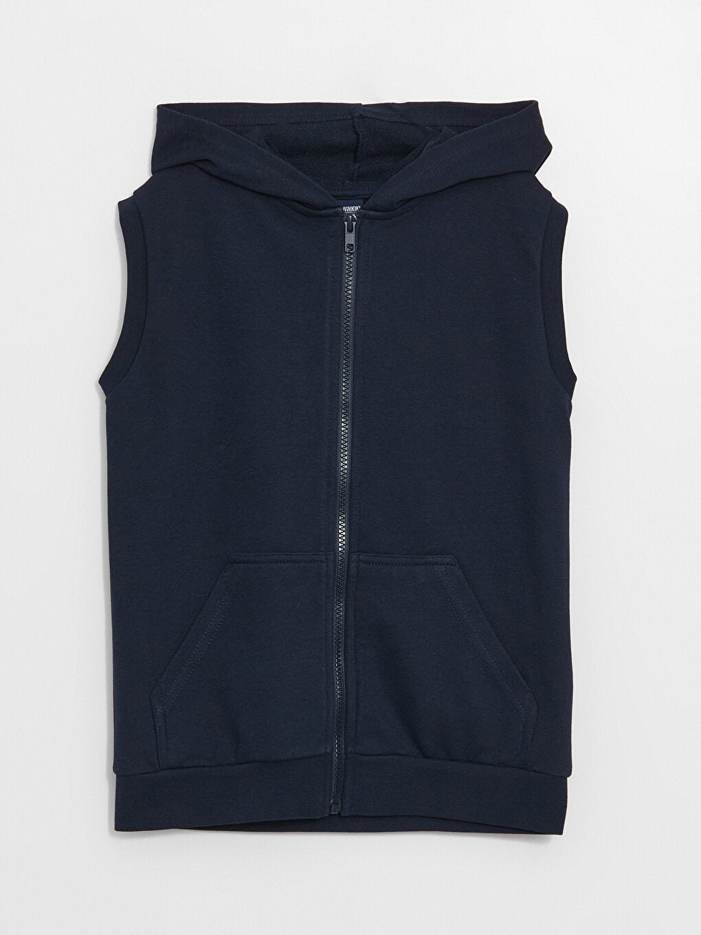 Hooded Basic Boy's Zippered Vest