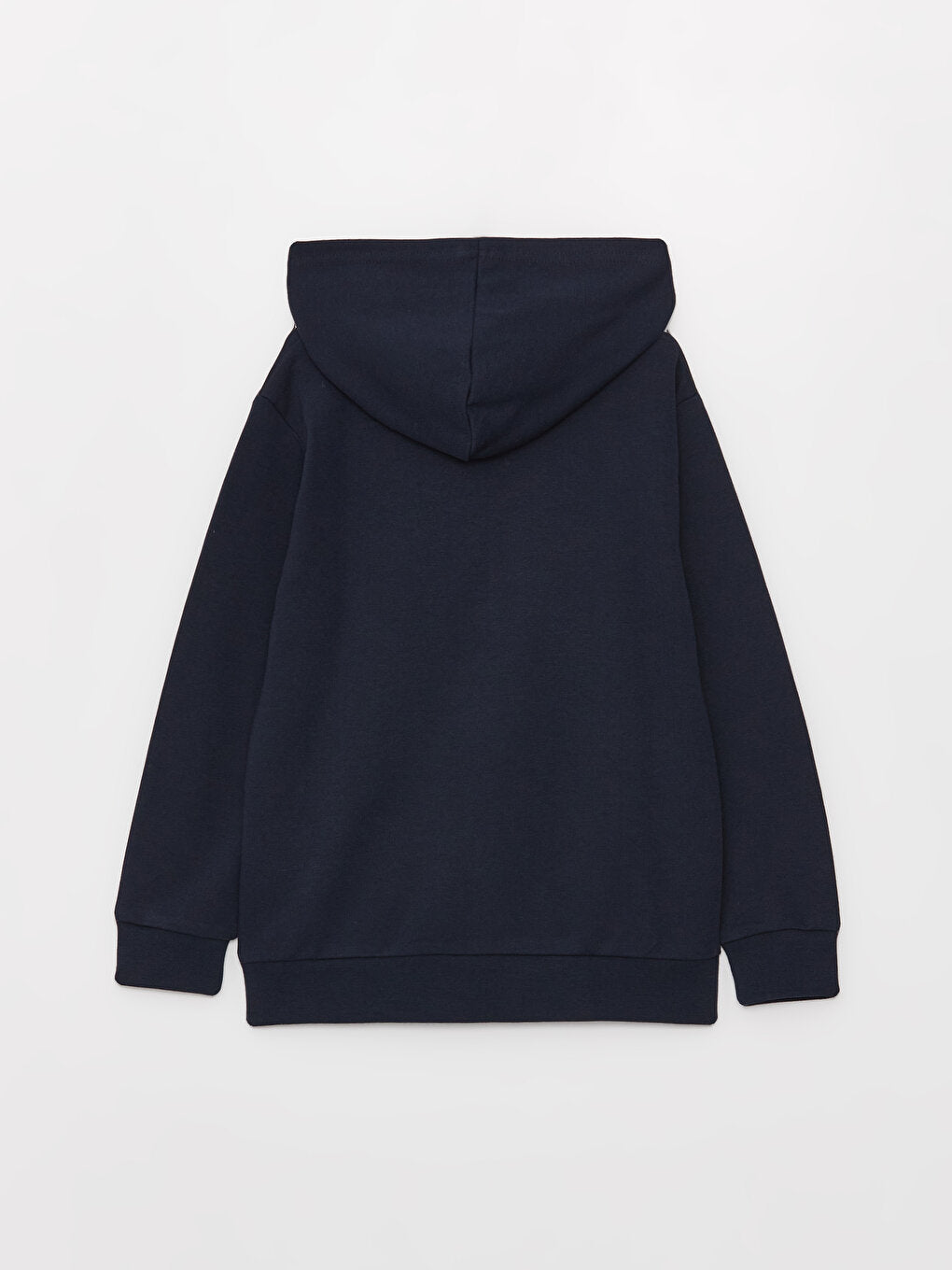 Hooded Basic Long Sleeve Boy's Zipper Sweatshirt