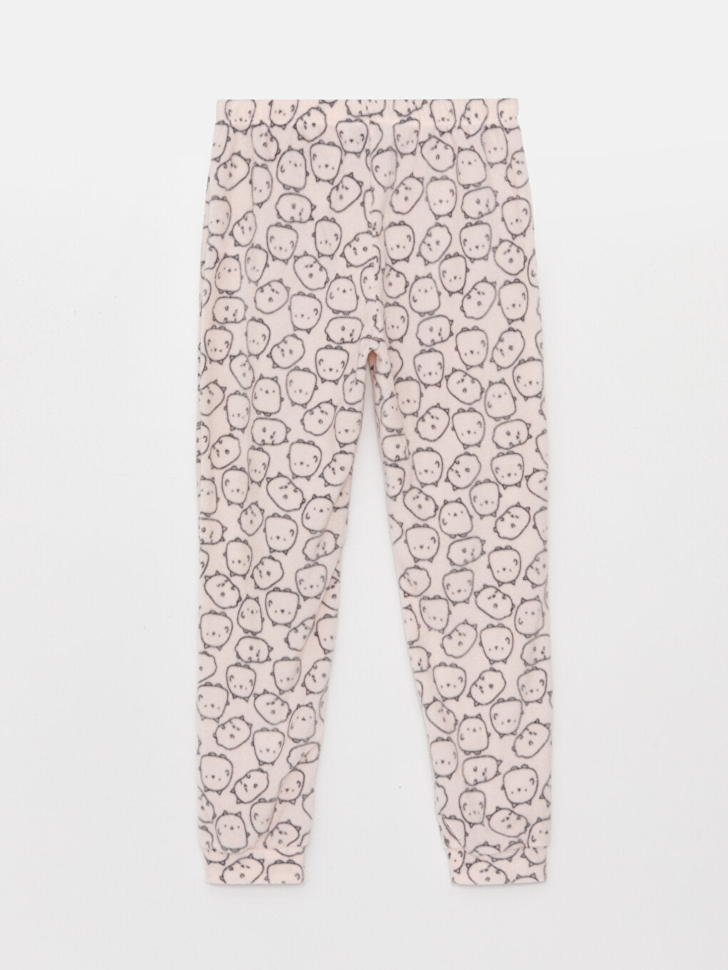 Patterned Women's Pajama Bottoms with Elastic Waist