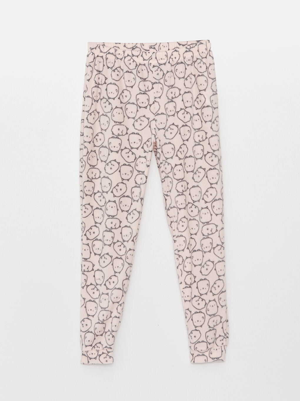 Patterned Women's Pajama Bottoms with Elastic Waist