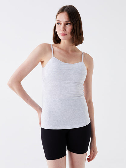 U-Neck Straight Strap Women's Undershirt