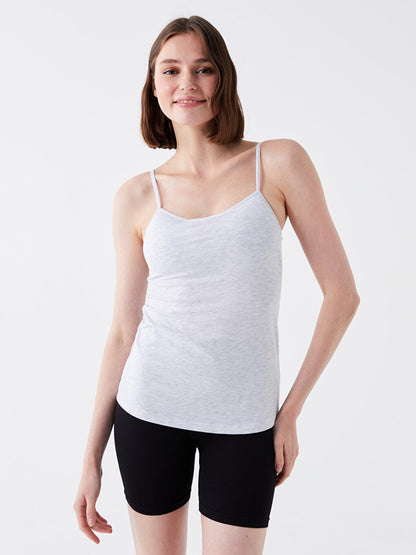 U-Neck Straight Strap Women's Undershirt