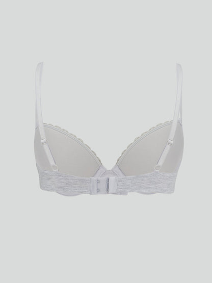 Underwire Unpadded Lace Detailed T-Shirt Bra Pack of 2