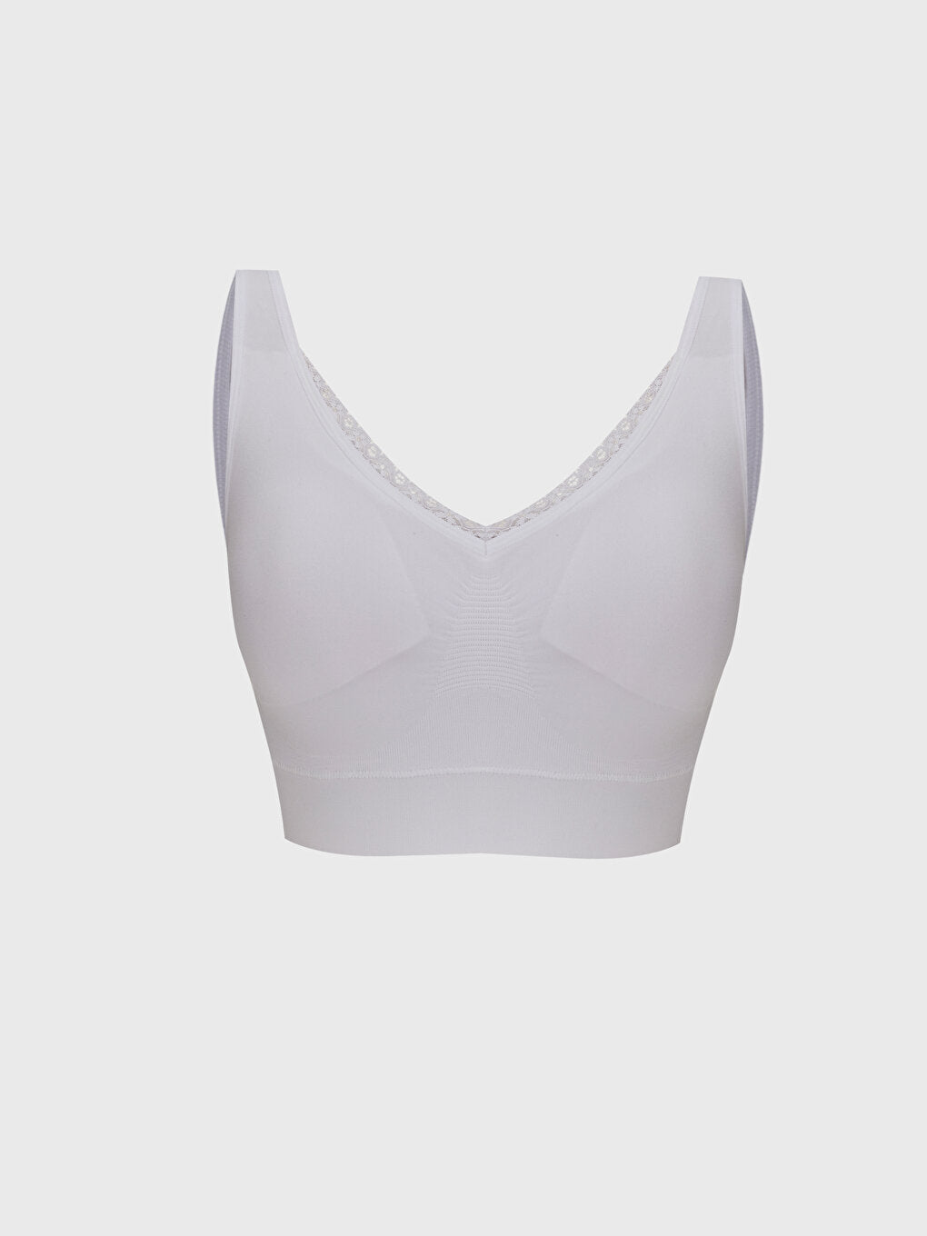 Non-Wireless Padding Plain Seamless Sports Bra