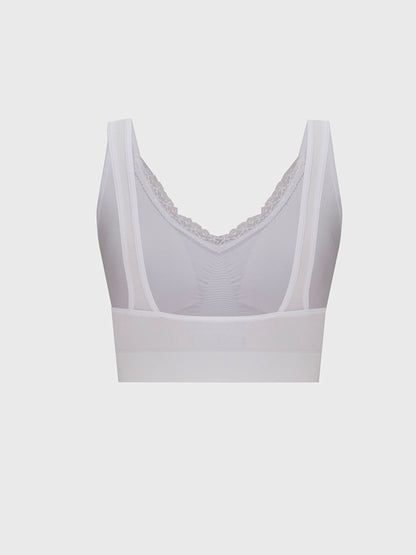 Non-Wireless Padding Plain Seamless Sports Bra