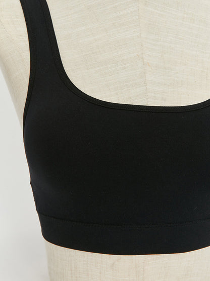 Non-Wireless Padding Plain Seamless Sports Bra