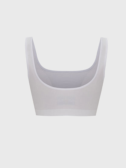 Non-Wireless Padding Plain Seamless Sports Bra