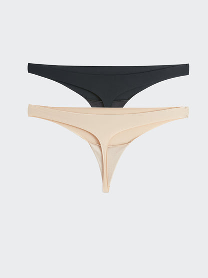 Plain Thong Panties 2 Pack