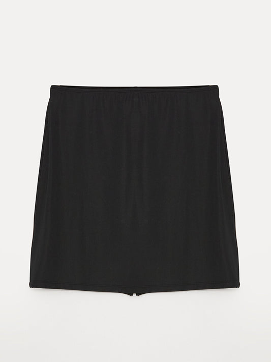 Plain Underskirt with Elastic Waist