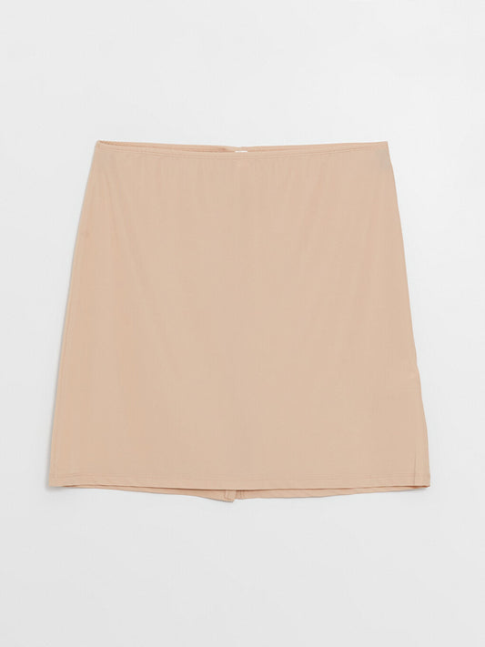 Plain Underskirt with Elastic Waist