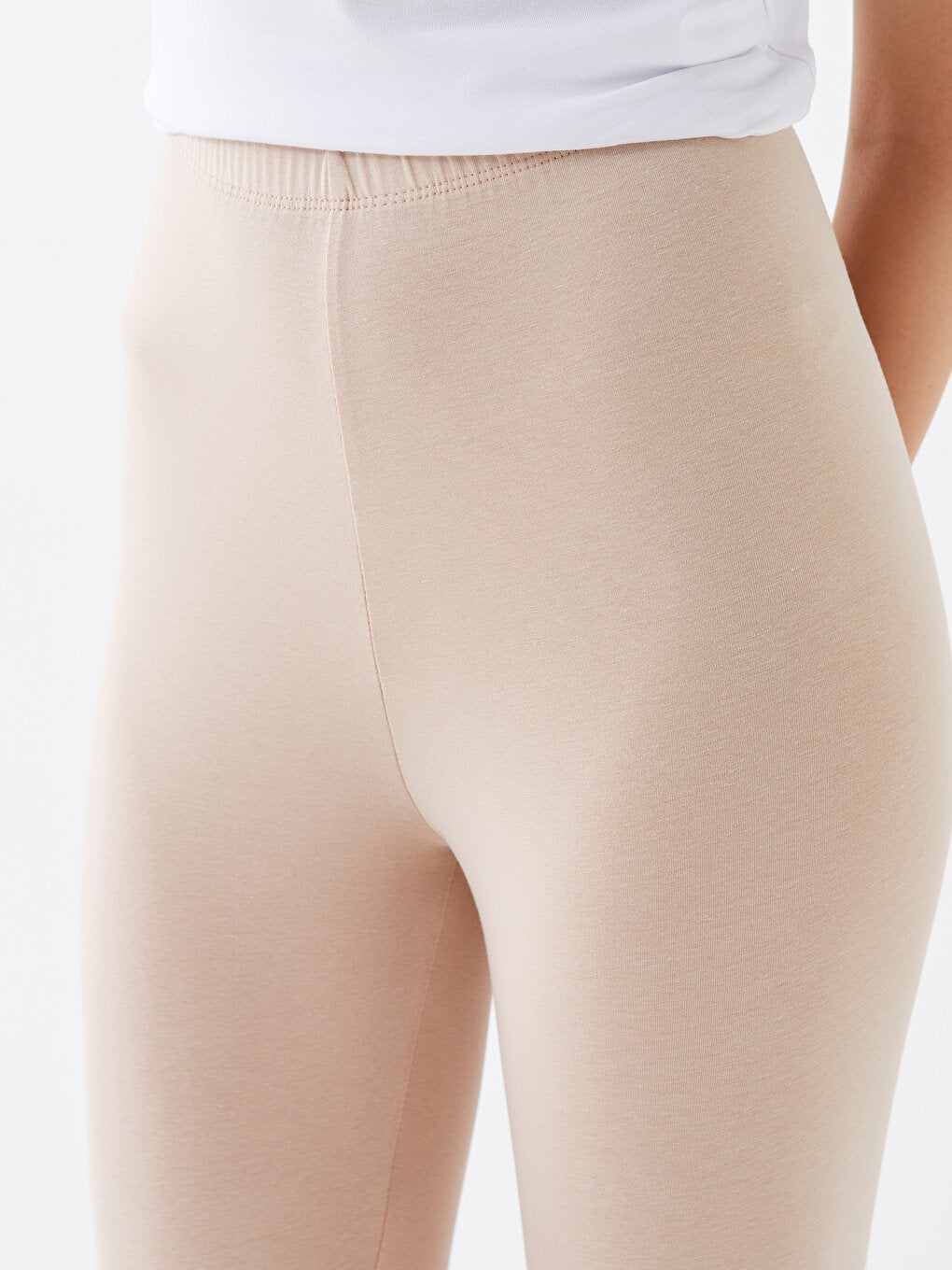 Women's Plain Underwear Tights with Elastic Waist