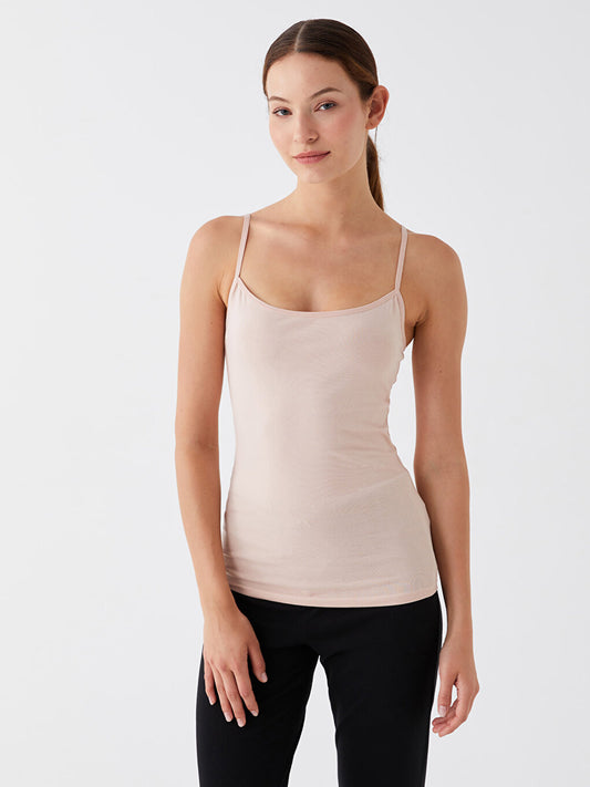 U-Neck Straight Strap Women's Undershirt