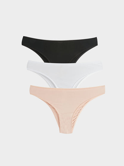 Plain Brazilian Panties 3 Pack