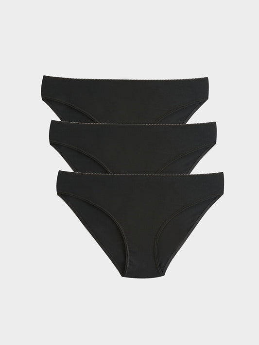 Plain Bikini Panties 3 Pack