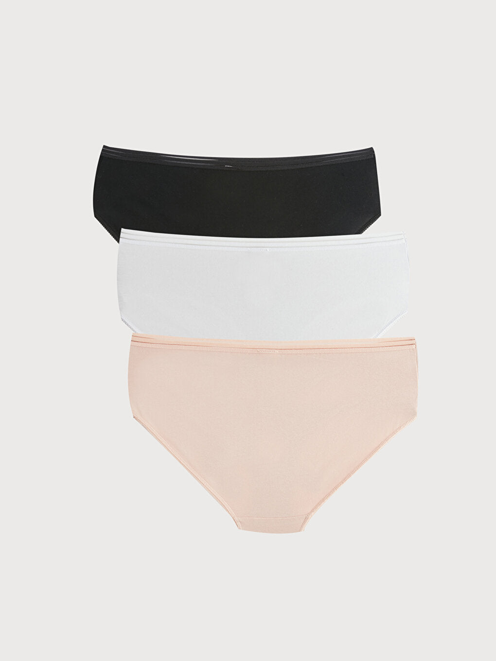 Plain Hipster Panties 3 Pack