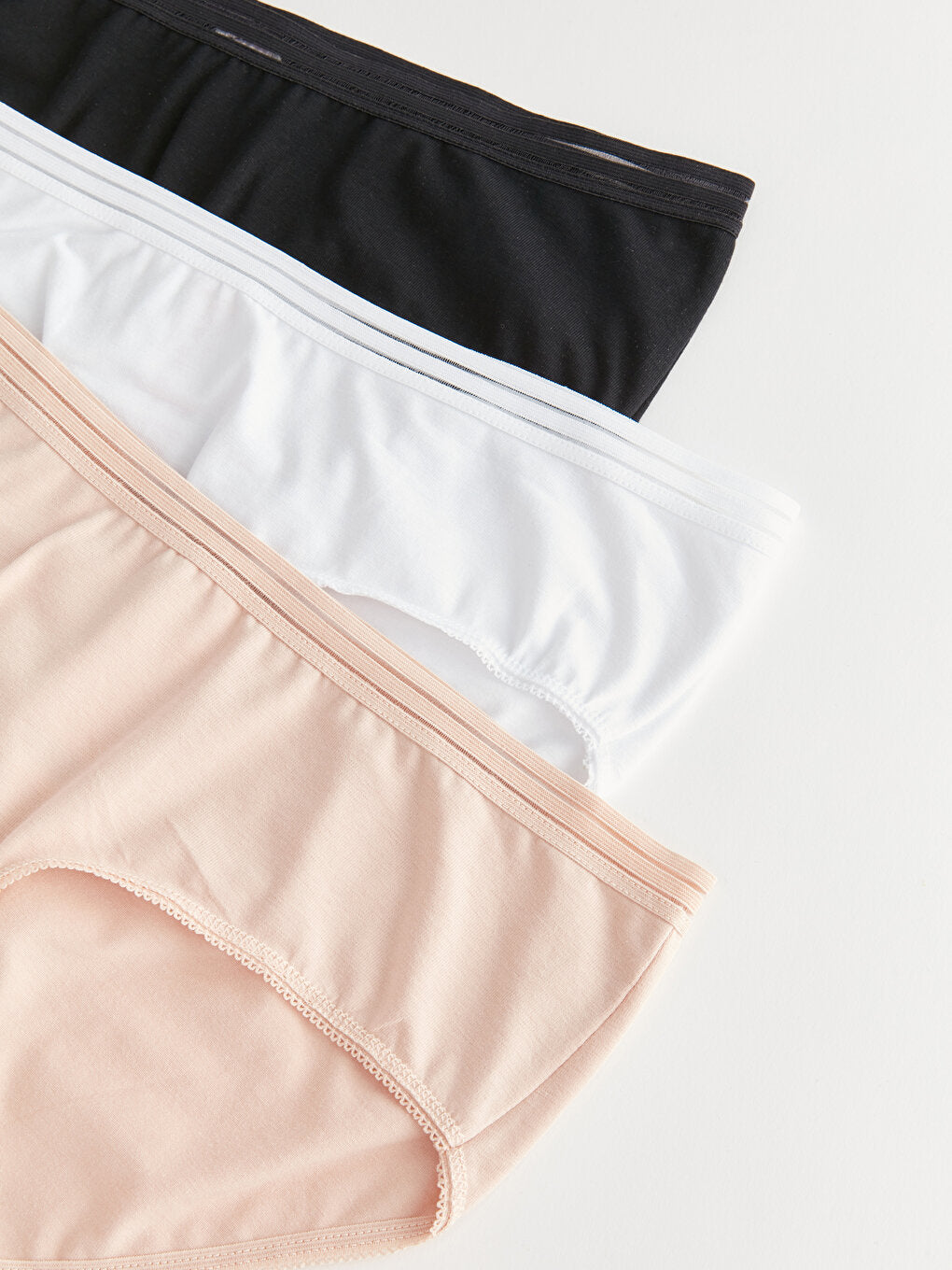 Plain Hipster Panties 3 Pack