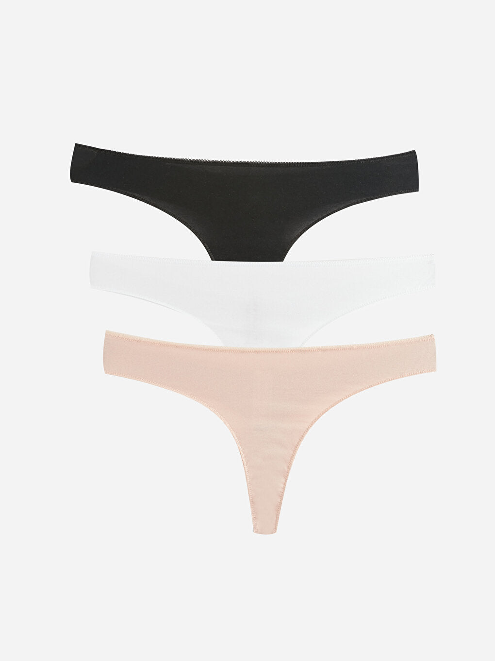 Plain Thong Panties 3 Pack