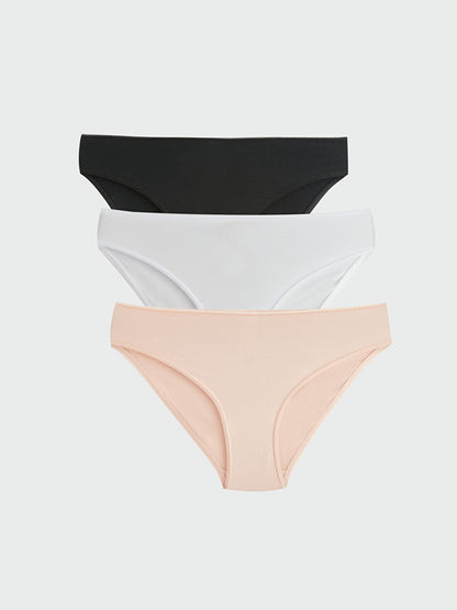 Plain Bikini Panties 3 Pack