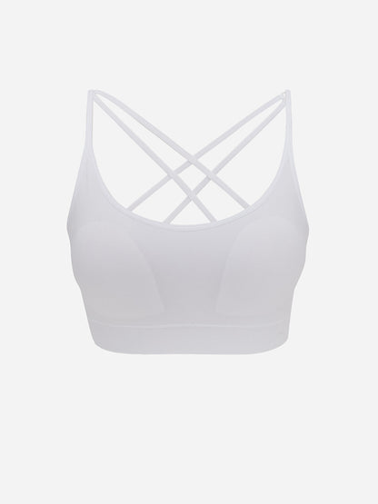 Non-Wireless Padding Plain Seamless Sports Bra