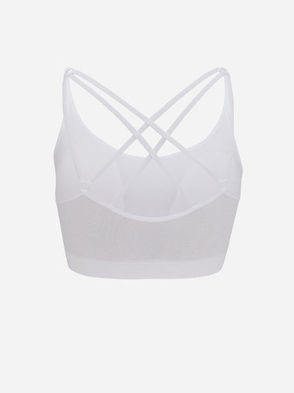 Non-Wireless Padding Plain Seamless Sports Bra