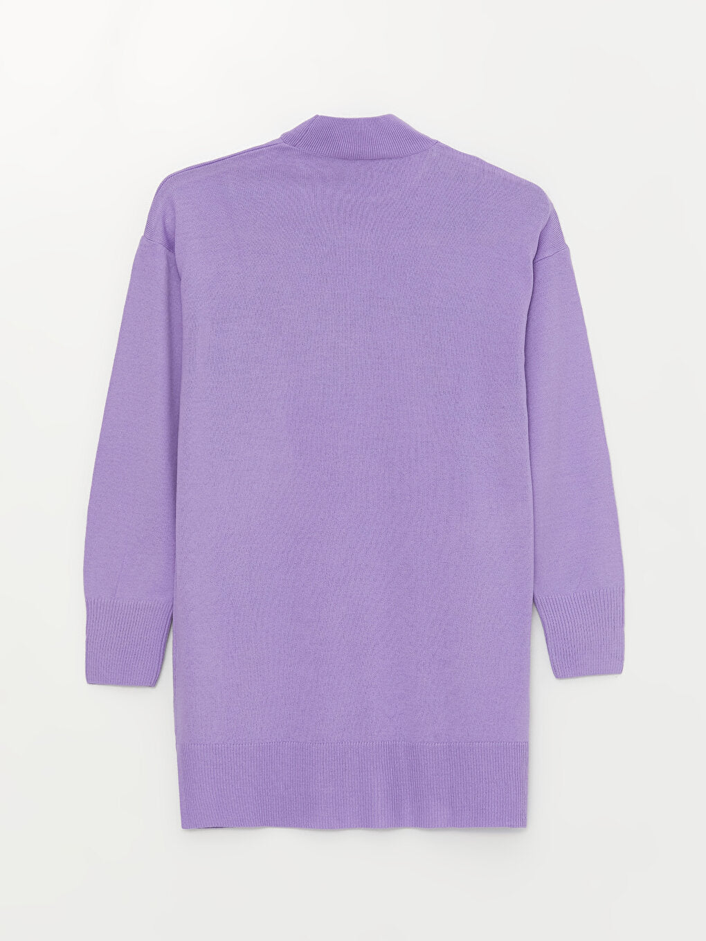 Half Turtleneck Plain Long Sleeve Women's Knitwear Tunic