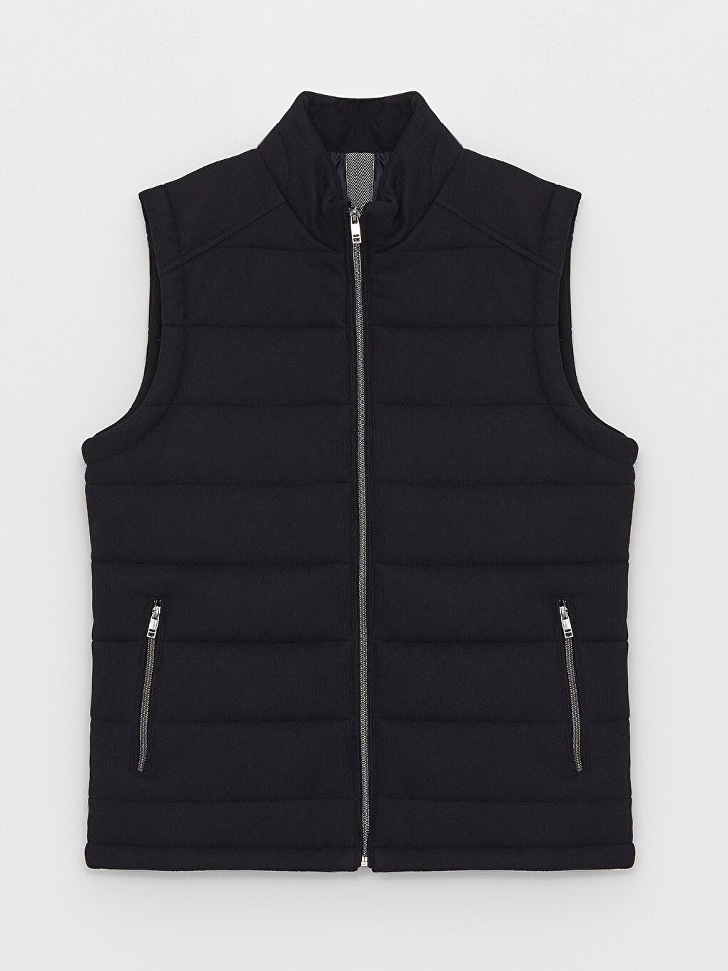 Slim Fit Stand Collar Men's Puffer Vest