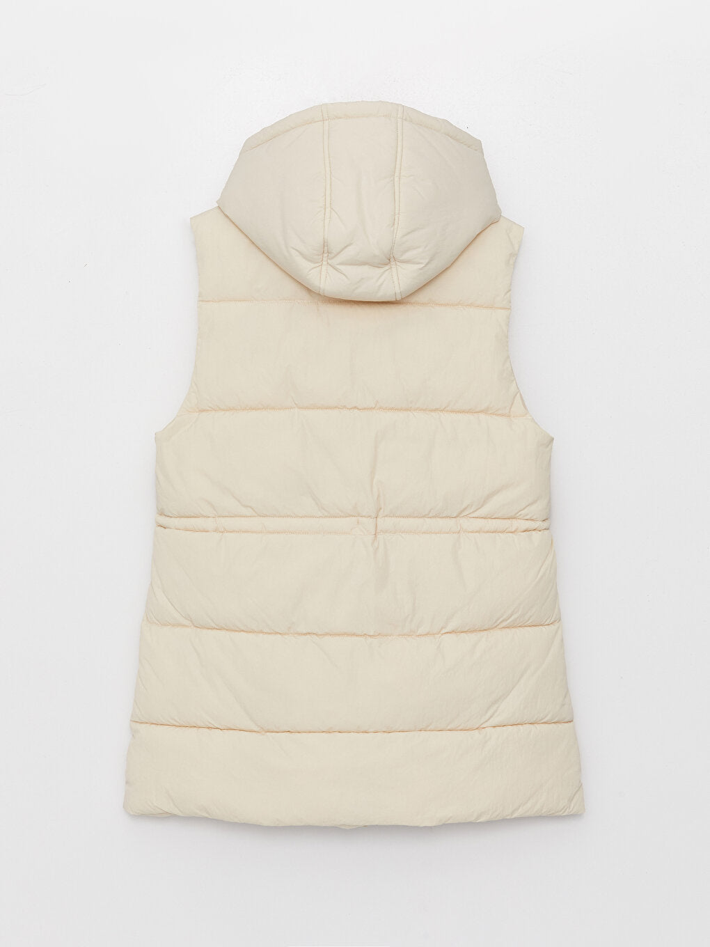 Women's Hooded Plain Puffer Vest