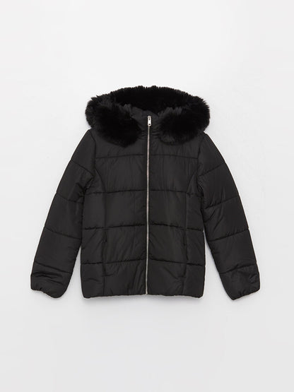 Women's Hooded Plain Puffer Coat