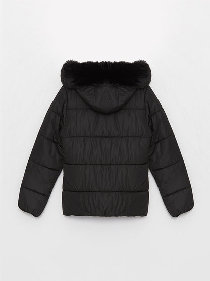 Women's Hooded Plain Puffer Coat