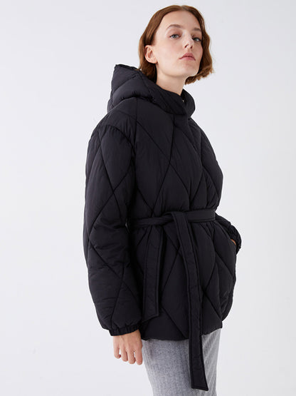 Hooded Quilted Women's Puffer Coat