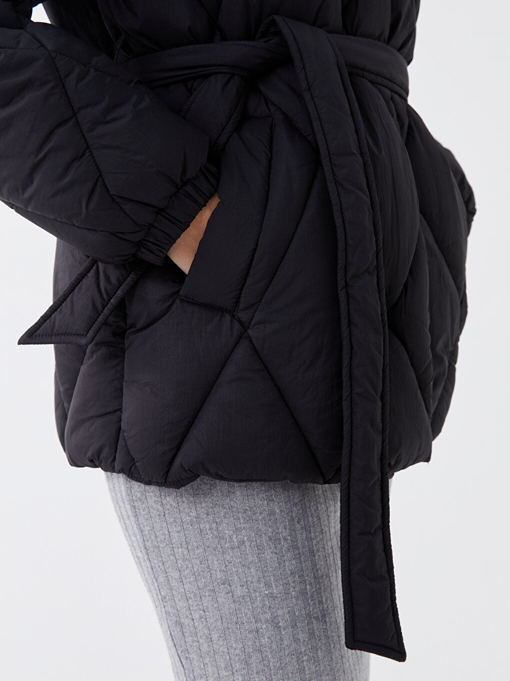 Hooded Quilted Women's Puffer Coat