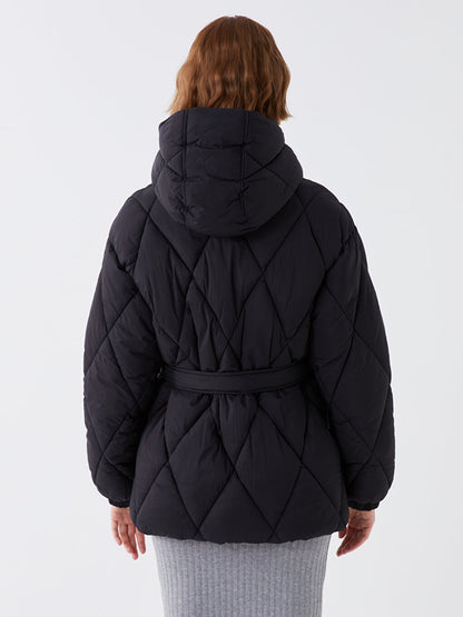 Hooded Quilted Women's Puffer Coat