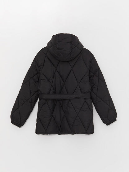 Hooded Quilted Women's Puffer Coat