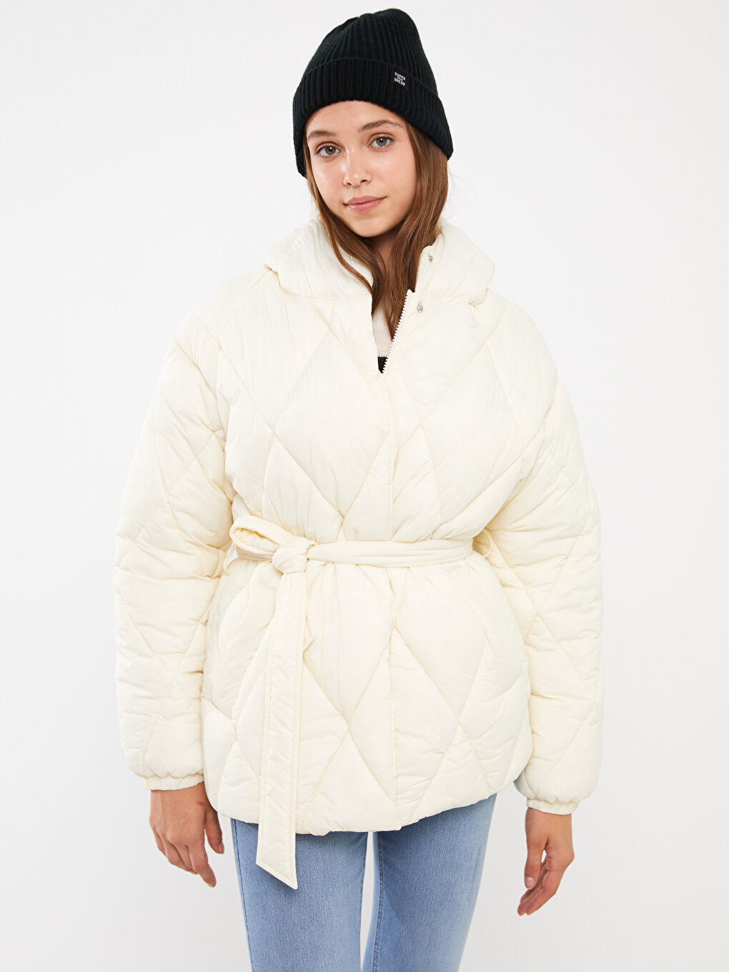 Hooded Quilted Women's Puffer Coat