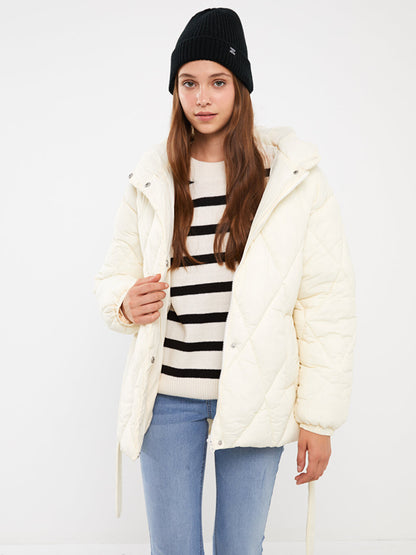 Hooded Quilted Women's Puffer Coat