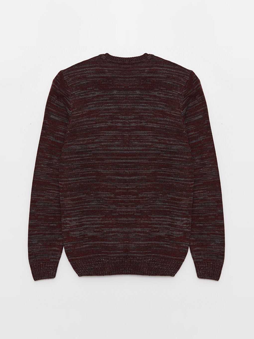 Crew Neck Long Sleeve Patterned Men's Knitwear Sweater