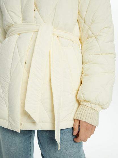 Hooded Quilted Women's Puffer Coat