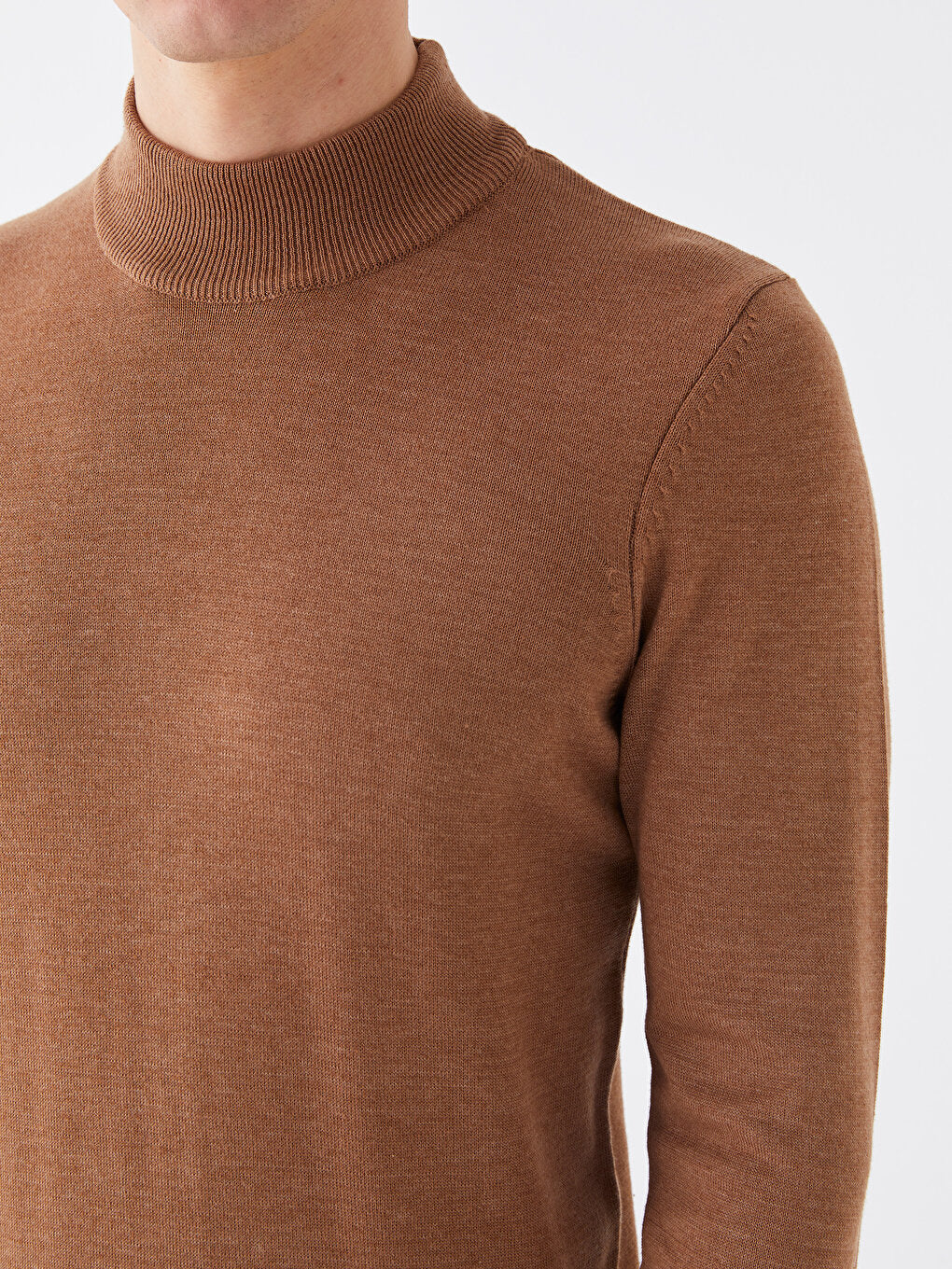 Half Turtleneck Long Sleeve Men's Knitwear Sweater