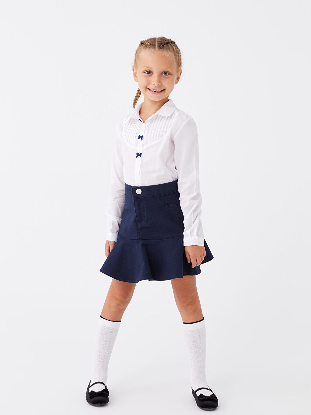 Basic Gabardine Girl's Skirt