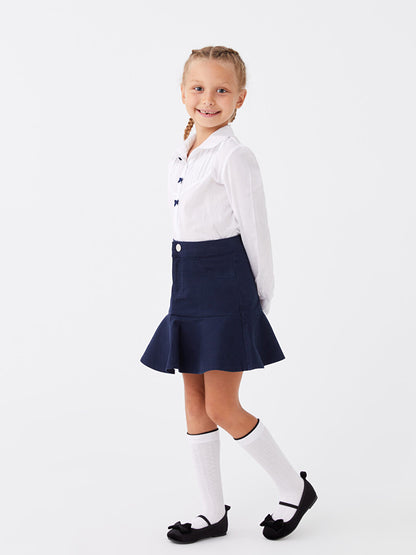 Basic Gabardine Girl's Skirt