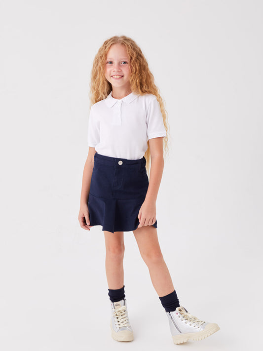 Basic Gabardine Girl's Skirt